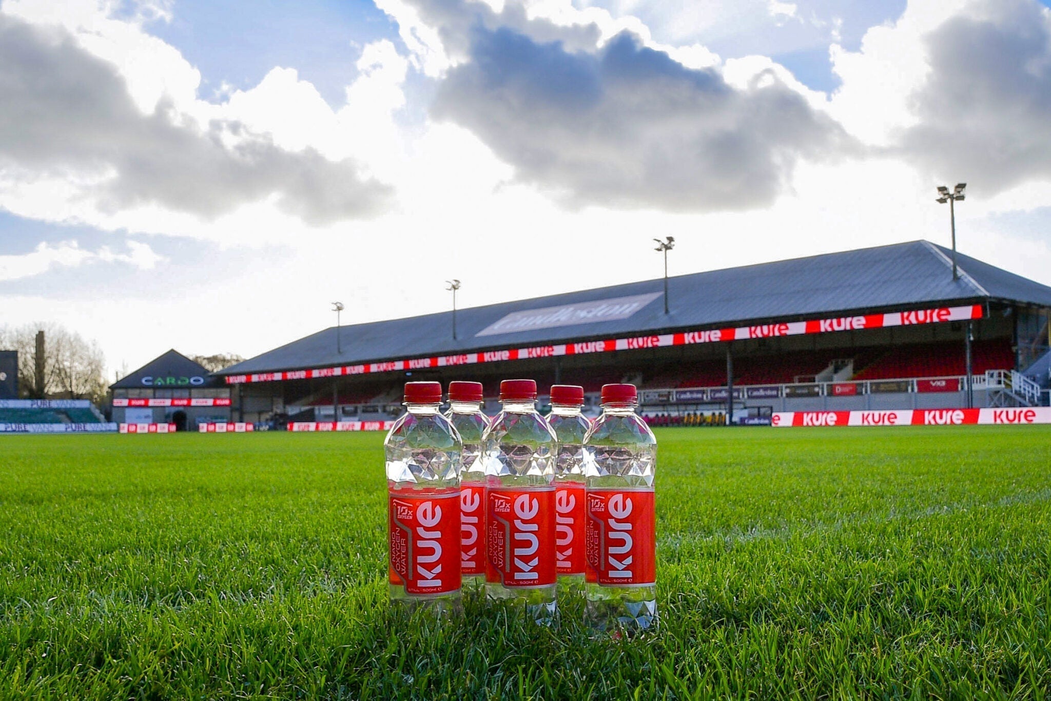 Newport County drink to KURE as Official Oxygen Water Partner